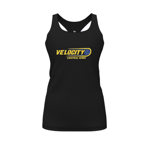 [FT0TRBBK-FYS-LOGO2] Decker Racerback Tank Top (Female Youth S, Black, Logo 2)