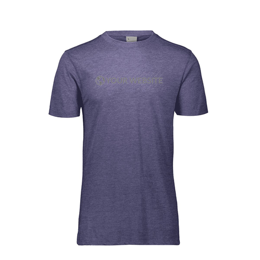 [FTSCUBNV-YS-LOGO3] Decker Youth Tri-Blend T-Shirt - Short Sleeve (Youth S, Navy, Logo 3)