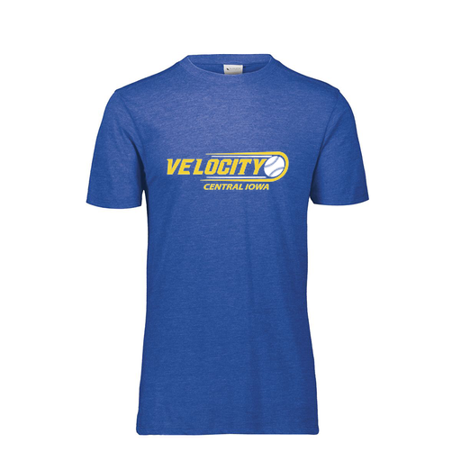 [FTSCUBRY-YS-LOGO1] Decker Youth Tri-Blend T-Shirt - Short Sleeve (Youth S, Royal, Logo 1)