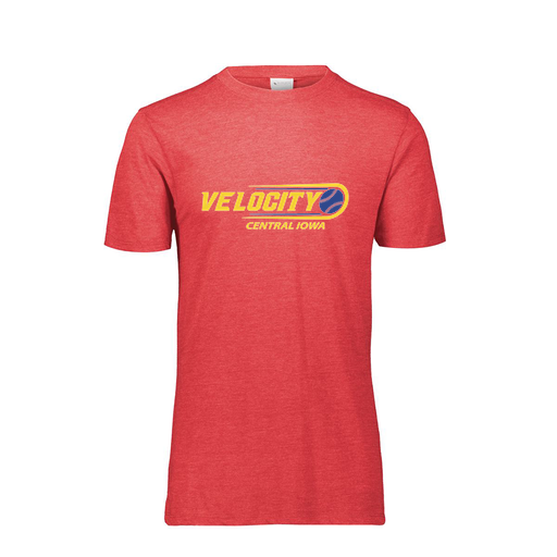 [FTSCUBRD-YS-LOGO2] Decker Youth Tri-Blend T-Shirt - Short Sleeve (Youth S, Red, Logo 2)