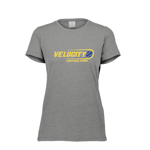 [FTSCUBGY-FAXS-LOGO2] Decker Women's Tri-Blend T-Shirt - Short Sleeve (Female Adult XS, Gray, Logo 2)