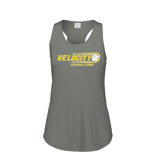 [3078.013.S-LOGO1] Ladies Tri Blend Tank Top (Female Adult S, Gray, Logo 1)