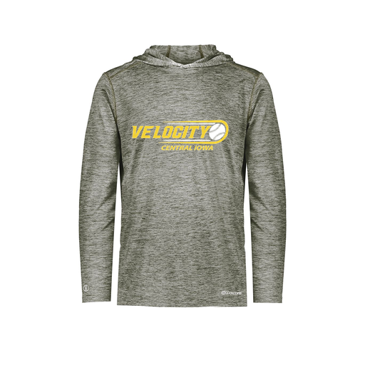 [FOLHCGGY-AS-LOGO1] Decker Men's Charge Hoodie (Adult S, Gray, Logo 1)