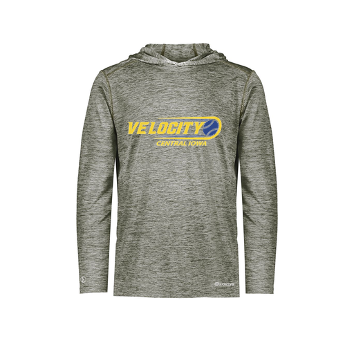 [FOLHCGGY-AS-LOGO2] Decker Men's Charge Hoodie (Adult S, Gray, Logo 2)