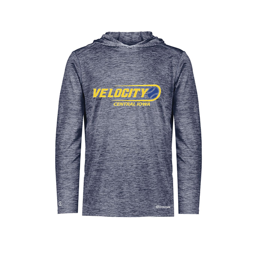 [FOLHCGNV-YS-LOGO2] Decker Youth Charge Hoodie (Youth S, Navy, Logo 2)