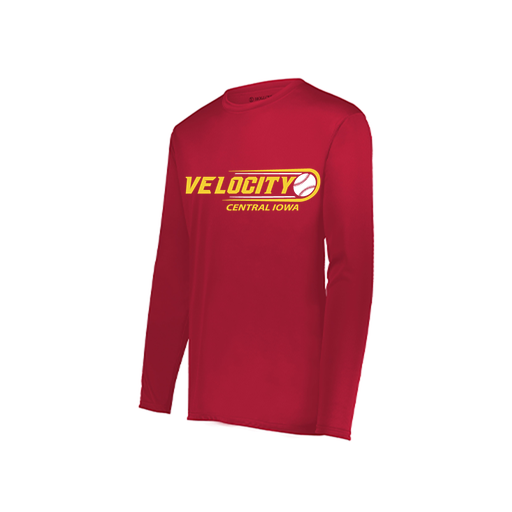 [222822.083.XS-LOGO1] Men's LS Smooth Sport Shirt (Adult XS, Red, Logo 1)