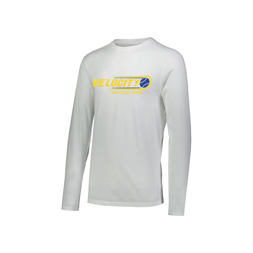 [FTLCUBWH-YS-LOGO2] Decker Youth Tri-Blend T-Shirt - Long Sleeve (Youth S, White, Logo 2)
