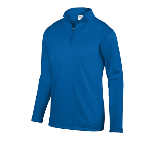 [FOLQFFRY-AS-LOGO4] Decker Men's FlexFleece 1/4 Zip (Adult S, Royal, Logo 4)