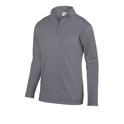 [5508.059.S-LOGO5] Youth FlexFleece 1/4 Zip (Youth S, Gray, Logo 5)